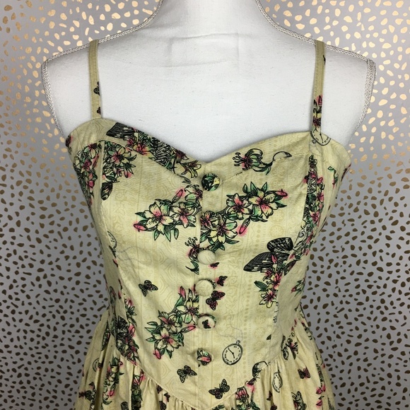 HELL BUNNY Vintage Retro Pin up Dress Floral Print - Picture 8 of 8
